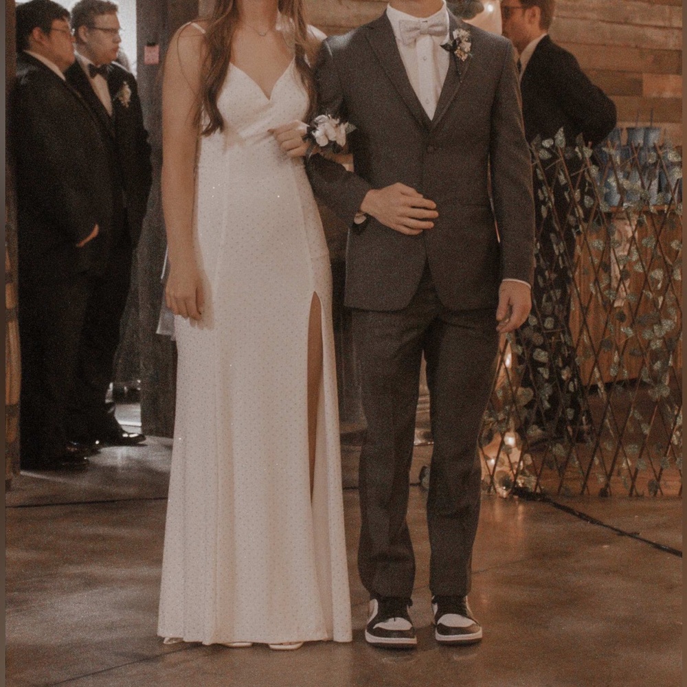 white prom dress